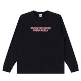 BlackEyePatch/LINCOLN BLACKLETTERS L/S TEE（BLACK）