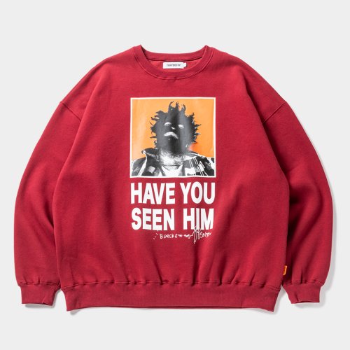 他の写真1: TIGHTBOOTH/TBKB / HAVE YOU SEEN HIM CREW SWEAT（Burgundy）［クルースウェット-24冬］