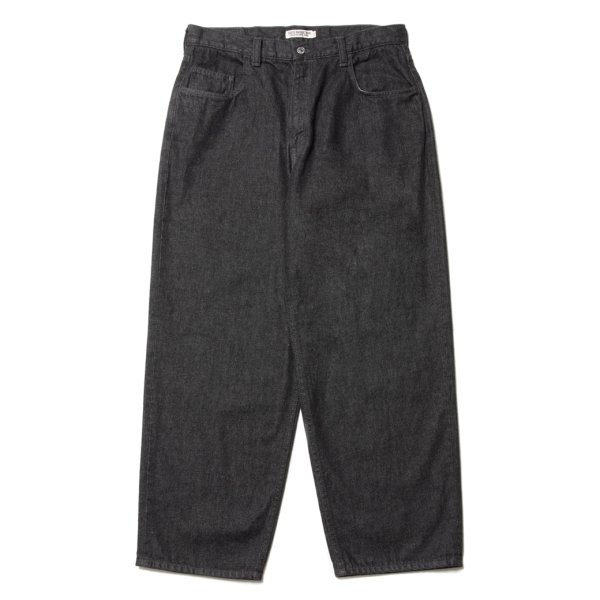 画像1: COOTIE PRODUCTIONS/5 Pocket Baggy Denim Pants（Black One Wash）［ワンウォッシュバギーデニムパンツ-23春夏］