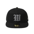 画像1: WACKO MARIA/NEW ERA / 59FIFTY（BLACK/GRAY）［B.Bキャップ-24秋冬］ (1)