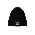 画像1: BlackEyePatch/OG LABEL PATCHED BEANIE（BLACK） (1)