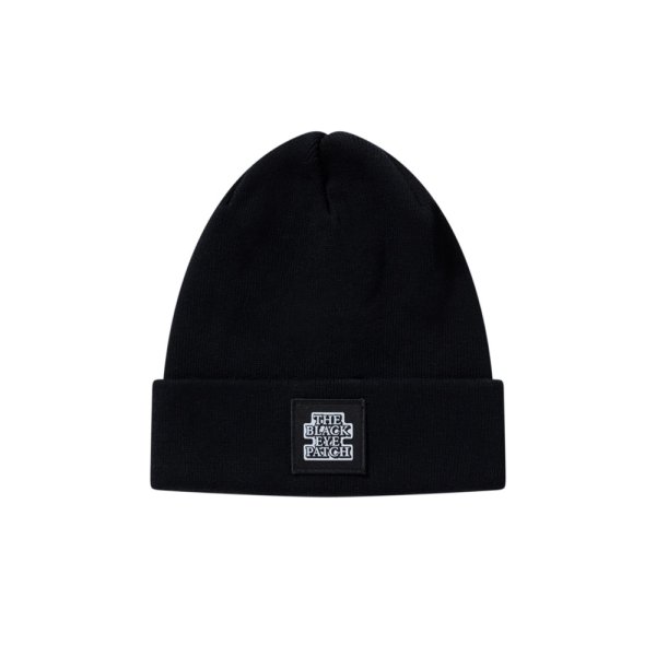 画像1: BlackEyePatch/OG LABEL PATCHED BEANIE（BLACK）