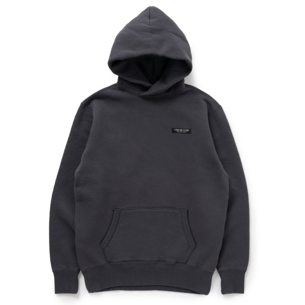 画像1: RATS/FLEECE CROSS NECK HOODIE（CHARCOAL）［クロスネックフーディー-24秋冬］