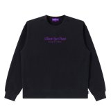 BlackEyePatch/PURPLE LABEL LOGO CREW SWEAT（BLACK）