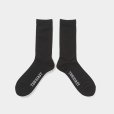 画像2: TIGHTBOOTH/LABEL LOGO SOCKS（Black）［ソックス-24秋冬］ (2)