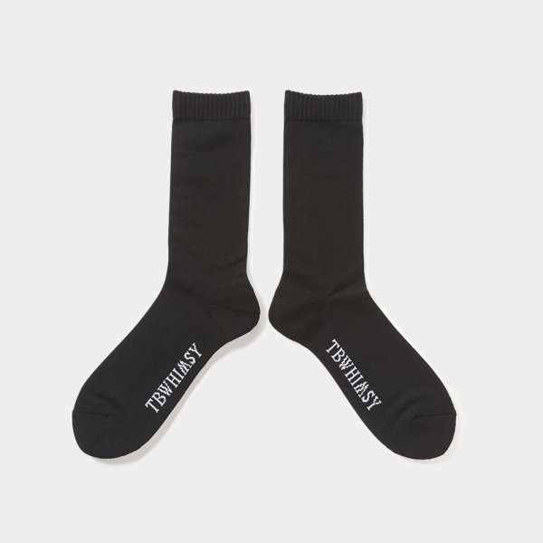 画像2: TIGHTBOOTH/LABEL LOGO SOCKS（Black）［ソックス-24秋冬］