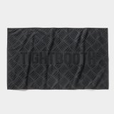 TIGHTBOOTH/CHECKER PLATE JAQUARD BATH TOWEL（Black）［バスタオル-24秋冬］