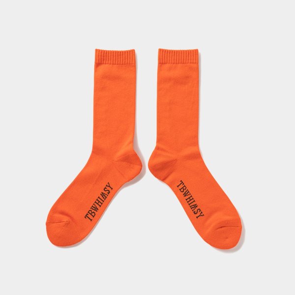 画像2: TIGHTBOOTH/LABEL LOGO SOCKS（Orange）［ソックス-24秋冬］