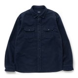 RATS/MOLESKIN B.D SHIRT（NAVY）［モールスキンB.Dシャツ-24秋冬］