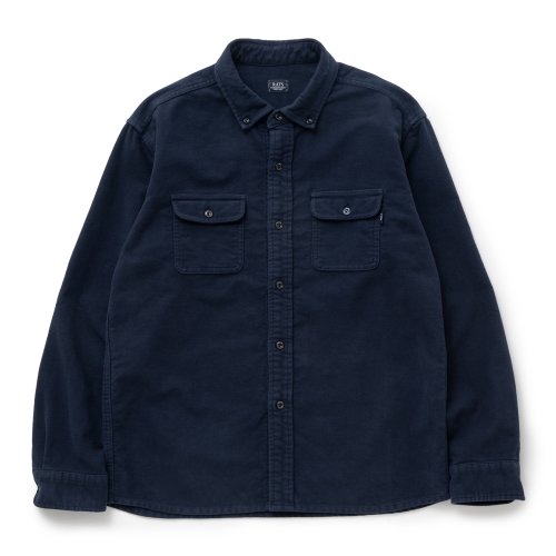 他の写真1: RATS/MOLESKIN B.D SHIRT（NAVY）［モールスキンB.Dシャツ-24秋冬］