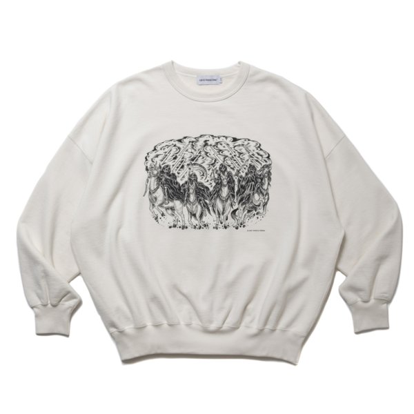 画像1: COOTIE PRODUCTIONS/Print Sweat Crew（Magical Design）（Off Ivory）［スウェットクルー-25春夏］