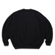 画像2: COOTIE PRODUCTIONS/Fleece Sweat Crew（Black）［フリースクルー-25春夏］ (2)