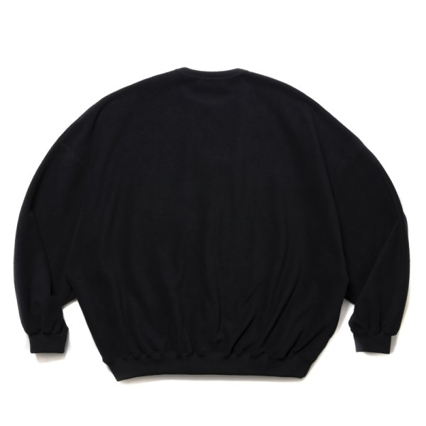 画像2: COOTIE PRODUCTIONS/Fleece Sweat Crew（Black）［フリースクルー-25春夏］