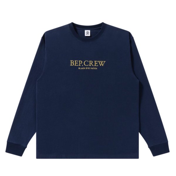 画像1: BlackEyePatch/BEP CREW LOGO L/S TEE（NAVY）