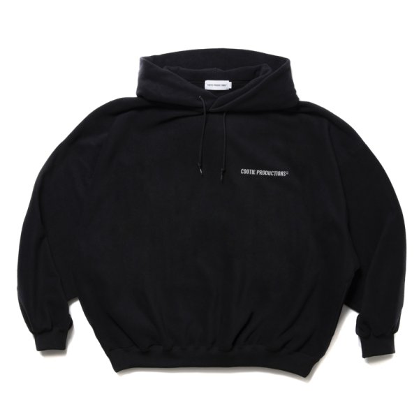 画像1: COOTIE PRODUCTIONS/Fleece Sweat Hoodie（Black）［フリースフーディー-25春夏］