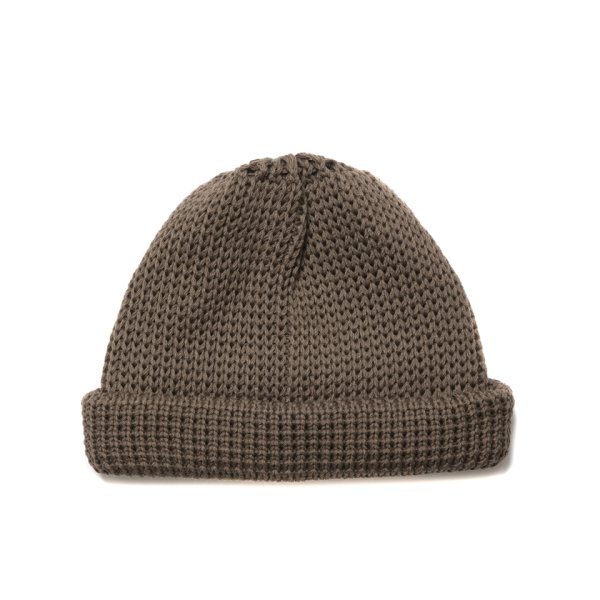 画像1: COOTIE PRODUCTIONS/Lowgauge Roll Up Beanie（Brown）［ロールアップビーニー-25春夏］