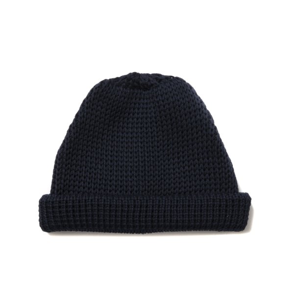 画像1: COOTIE PRODUCTIONS/Lowgauge Roll Up Beanie（Dark Navy）［ロールアップビーニー-25春夏］