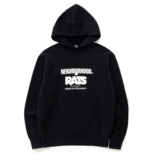 他の写真1: RATS/20th RATS×NEIGHBORHOOD HOODED（BLACK）［クロスネックフーディー-25春夏］