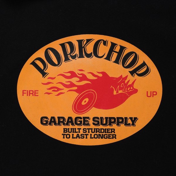 画像4: PORKCHOP/FIRE UP HOODIE（BLACK）［プルオーバーパーカー-24秋冬］