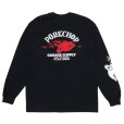 画像1: PORKCHOP/FIRE UP L/S TEE（BLACK）［プリント長袖T-24秋冬］ (1)