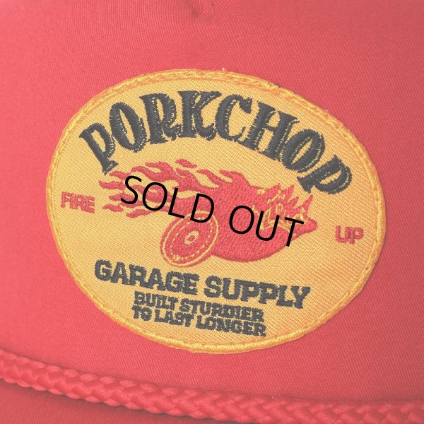 画像3: PORKCHOP/FIRE UP WAPPEN CAP（RED）［ワッペンキャップ-24秋冬］