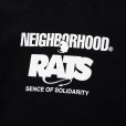 画像4: RATS/20th RATS×NEIGHBORHOOD HOODED（BLACK）［クロスネックフーディー-25春夏］