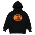 画像1: PORKCHOP/FIRE UP HOODIE（BLACK）［プルオーバーパーカー-24秋冬］ (1)