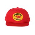 画像1: PORKCHOP/FIRE UP WAPPEN CAP（RED）［ワッペンキャップ-24秋冬］ (1)