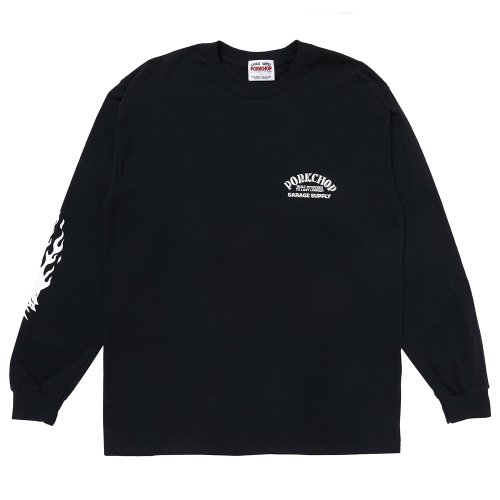 他の写真1: PORKCHOP/FIRE UP L/S TEE（BLACK）［プリント長袖T-24秋冬］