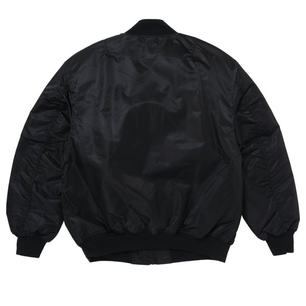 画像2: PORKCHOP/FIRE UP MA-1 JACKET（BLACK）［MA-1 JKT-24秋冬］