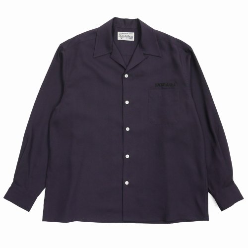 他の写真1: WACKO MARIA/50'S OPEN COLLAR SHIRT（DARK PURPLE）［50'Sオープンカラーシャツ-25春夏］