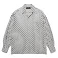 画像1: WACKO MARIA/DOTS HAWAIIAN SHIRT（GRAY）［ドットハワイアンシャツ-25春夏］ (1)