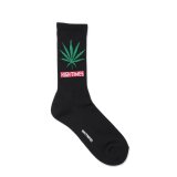 WACKO MARIA/HIGH TIMES / JACQUARD SOCKS（BLACK）［ジャガードソックス-25春夏］