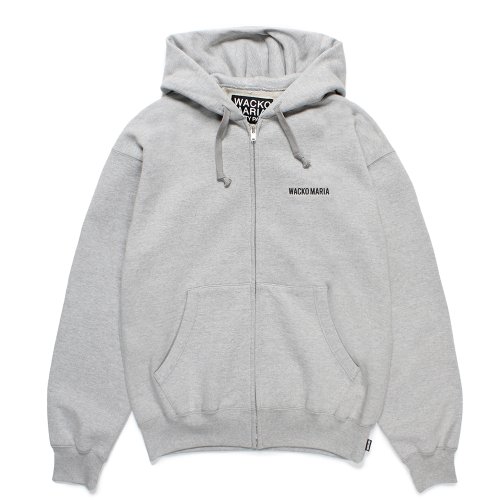 他の写真1: WACKO MARIA/HEAVY WEIGHT FULL ZIP HOODED SWEAT SHIRT（GRAY）［ジップアップパーカー-25春夏］