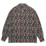 WACKO MARIA/LEOPARD HAWAIIAN SHIRT（GRAY）［レオパードハワイアンシャツ-25春夏］