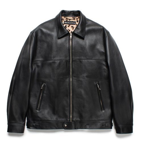 他の写真1: WACKO MARIA/LEATHER SINGLE RIDERS JACKET（BLACK）［レザーシングルライダースJKT-25春夏］