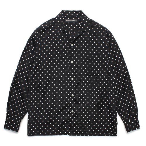 他の写真1: WACKO MARIA/DOTS HAWAIIAN SHIRT（BLACK）［ドットハワイアンシャツ-25春夏］