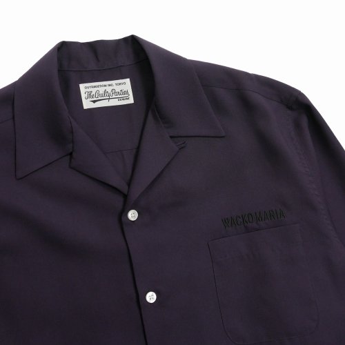 他の写真2: WACKO MARIA/50'S OPEN COLLAR SHIRT（DARK PURPLE）［50'Sオープンカラーシャツ-25春夏］