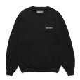 画像1: WACKO MARIA/HEAVY WEIGHT CREW NECK SWEAT SHIRT（BLACK）［クルーネックスウェット-25春夏］ (1)