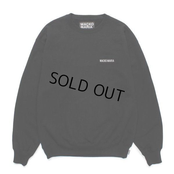 画像1: WACKO MARIA/HEAVY WEIGHT CREW NECK SWEAT SHIRT（BLACK）［クルーネックスウェット-25春夏］