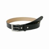 WACKO MARIA/CROCODILE EMBOSSED LEATHER BELT（BLACK）［レザーベルト-25春夏］