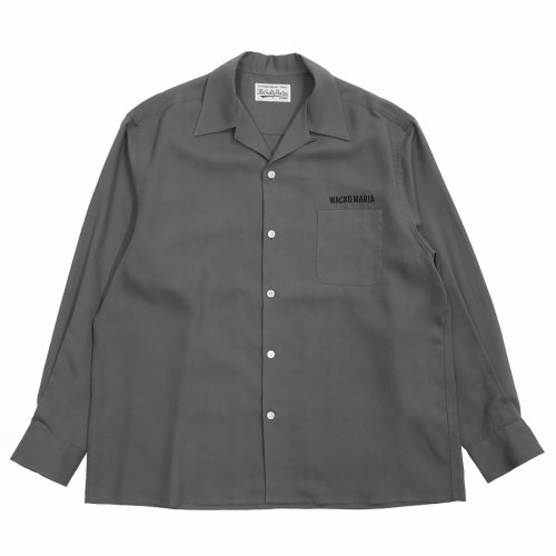 他の写真1: WACKO MARIA/50'S OPEN COLLAR SHIRT（GRAY）［50'Sオープンカラーシャツ-25春夏］