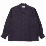 WACKO MARIA/50'S OPEN COLLAR SHIRT（DARK PURPLE）［50'Sオープンカラーシャツ-25春夏］