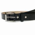 画像2: WACKO MARIA/CROCODILE EMBOSSED LEATHER BELT（BLACK）［レザーベルト-25春夏］ (2)