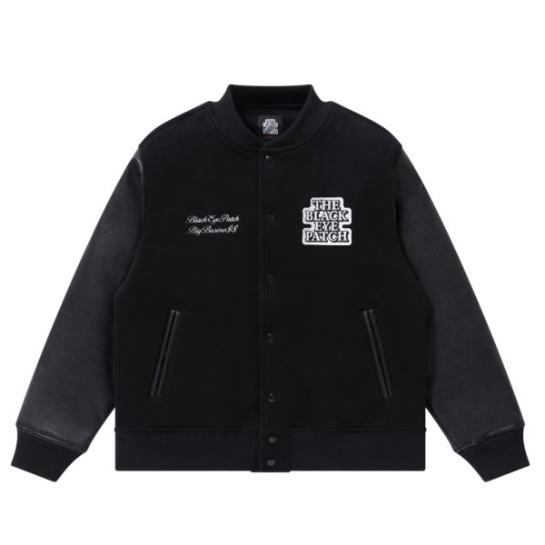 画像2: BlackEyePatch/LABEL PACK PATCHED STADIUM JACKET（BLACK）