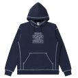 画像1: BlackEyePatch/OG LABEL OUTLINE EMBROIDERED HOODIE（NAVY） (1)