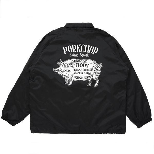 画像1: PORKCHOP/BOA COACH JKT（BLACK）［ボアコーチJKT-25春夏］