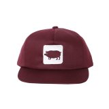 PORKCHOP/CYOW COTTON CAP（MAROON）［コットンキャップ-25春夏］