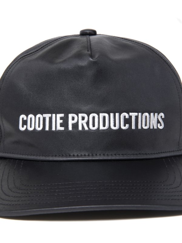 画像4: COOTIE PRODUCTIONS/Damp Coated Satin 5 Panel Cap（Black/White）［5パネルキャップ-25春夏］