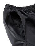 画像4: COOTIE PRODUCTIONS/Damp Coated Satin Wide Track Pants（Black）［ワイドトラックパンツ-25春夏］ (4)